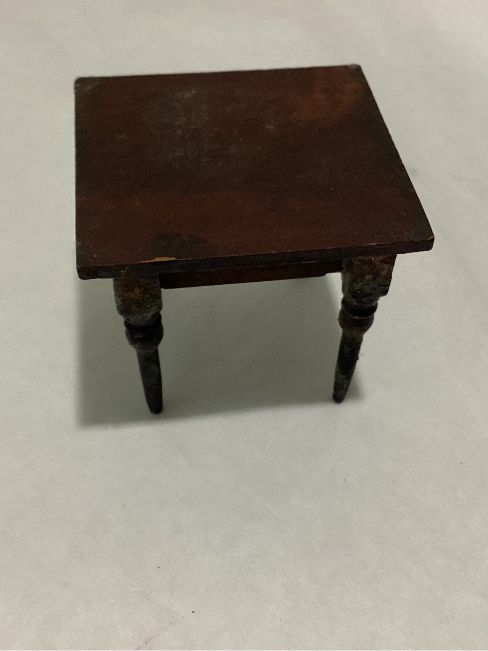 Antique Miniature Dining Table for High-End dollhouse furniture Period Miniature - Picture 3 of 3